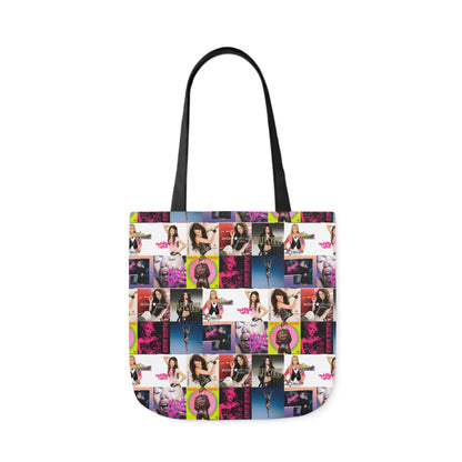 Miley Cyrus Album Cover Collage Polyester Canvas Tote Bag