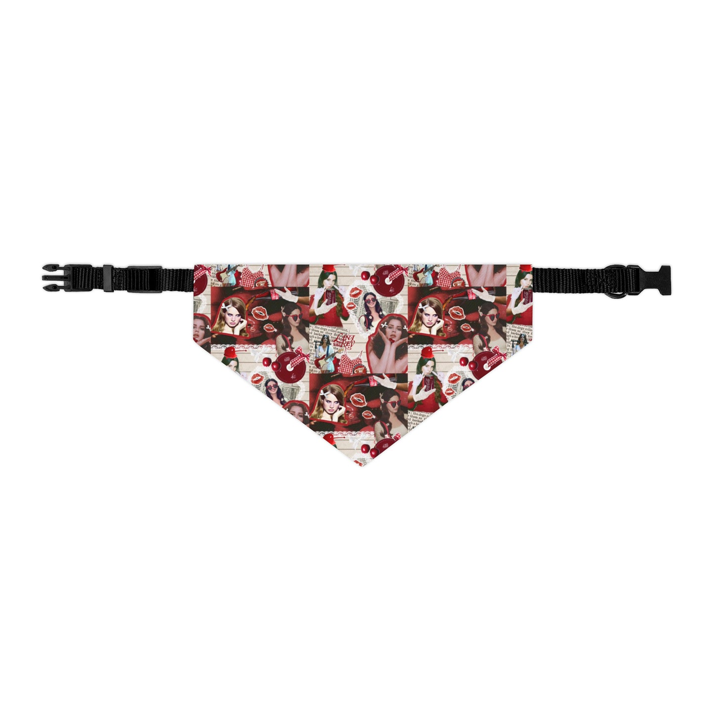 Lana Del Rey Cherry Coke Collage Pet Bandana Collar