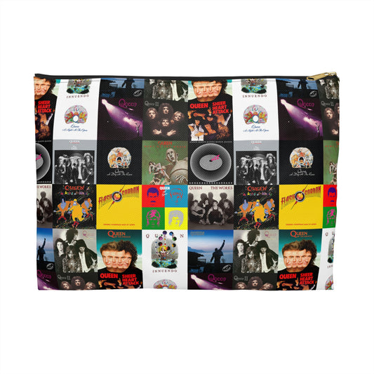Queen Album Cover Collage Accessory Pouch