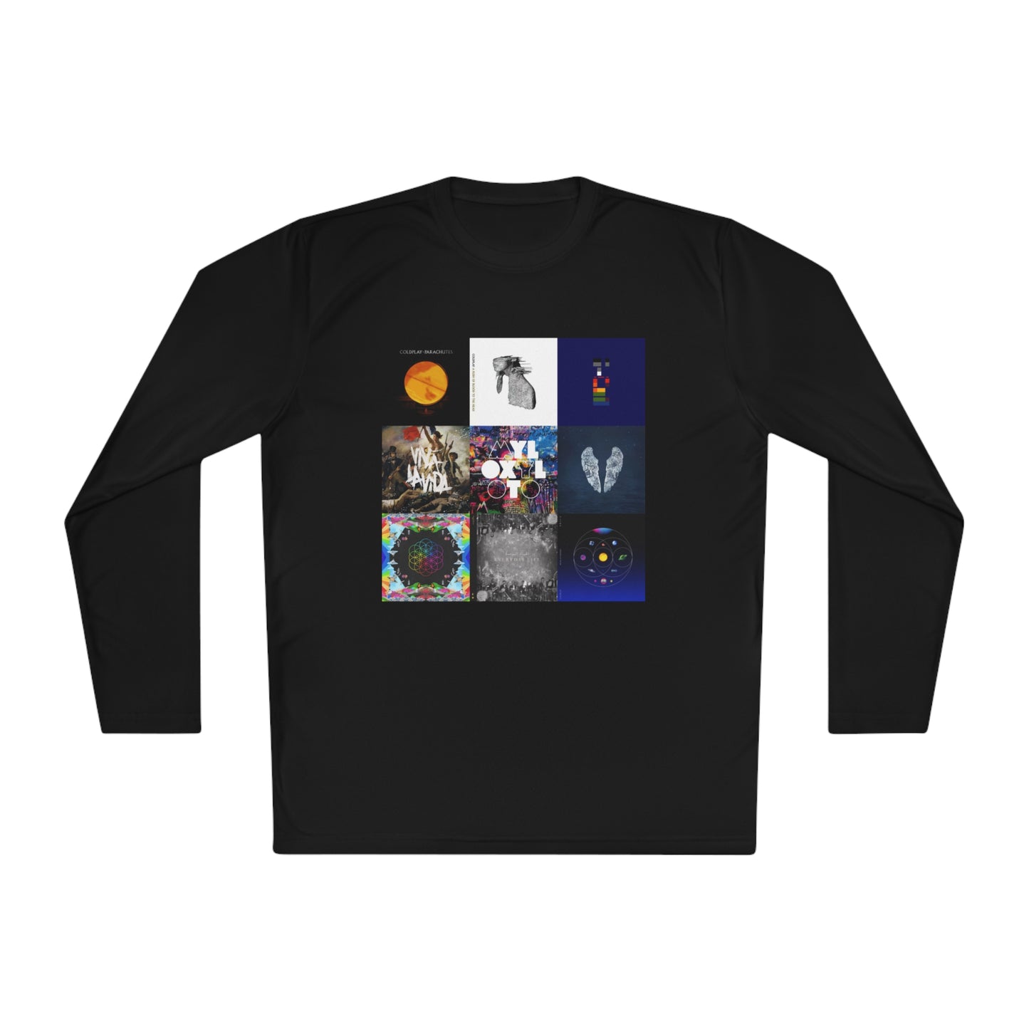 Colplay Album Cover Collage Unisex Lightweight Long Sleeve Tee