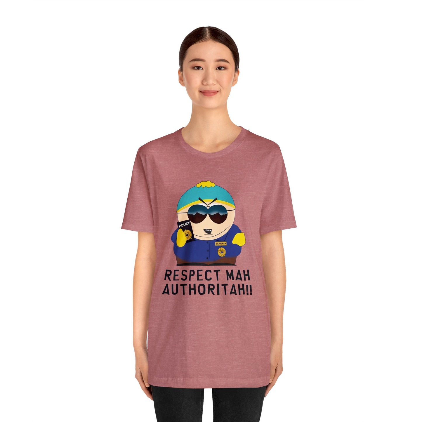 South Park Cartman Respect Mah Autheritah! Unisex Jersey Short Sleeve Tee