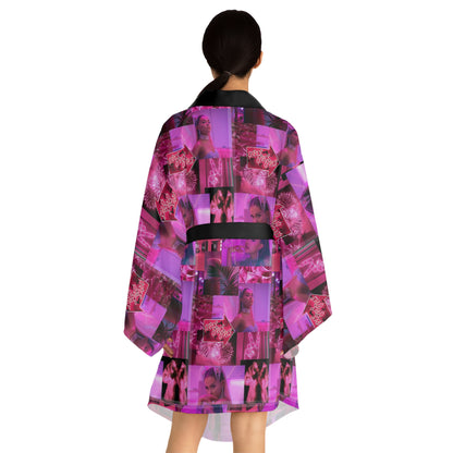 Ariana Grande 7 Rings Collage Long Sleeve Kimono Robe