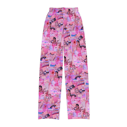 Ariana Grande Purple Vibes Collage Kids Pajama Pants