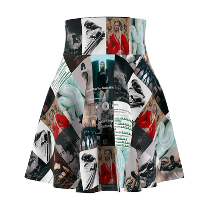 Taylor Swift Reputation Look What You Made Me Do Mosaic Women's Skater Skirt