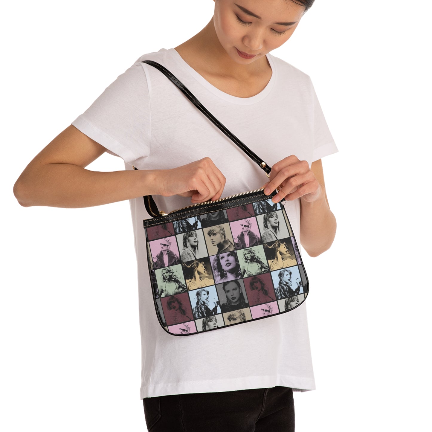 Taylor Swift Eras Collage Small Shoulder Bag