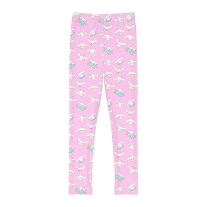 Cinnamoroll Playing Around Pattern Youth Full-Length Leggings