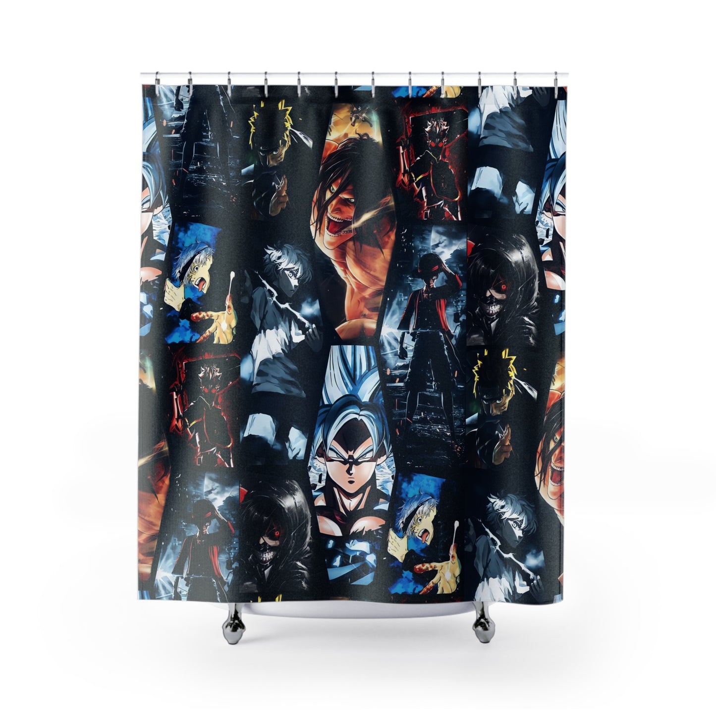 Anime Hero Montage Shower Curtain