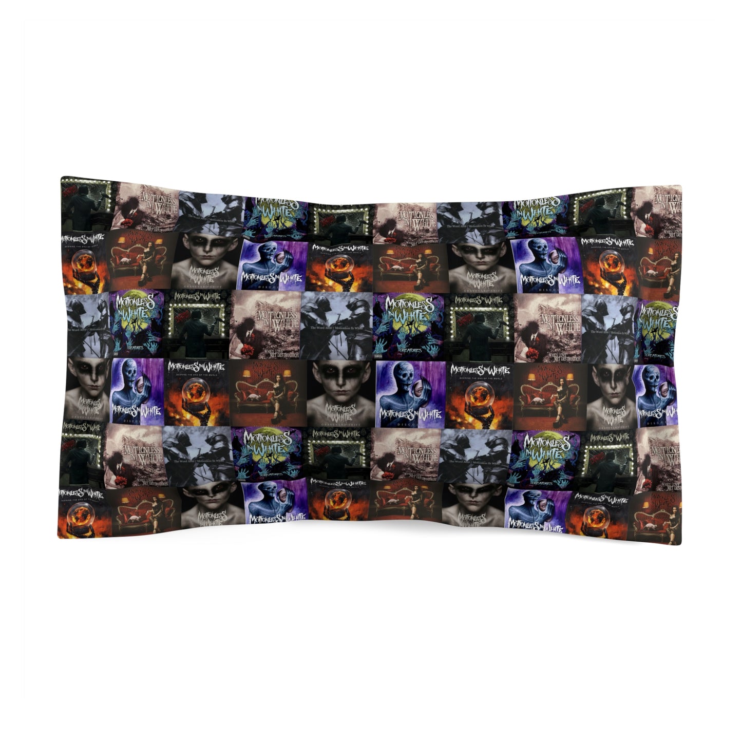 Motionless In White Album Cover Collage Microfiber Pillow Sham