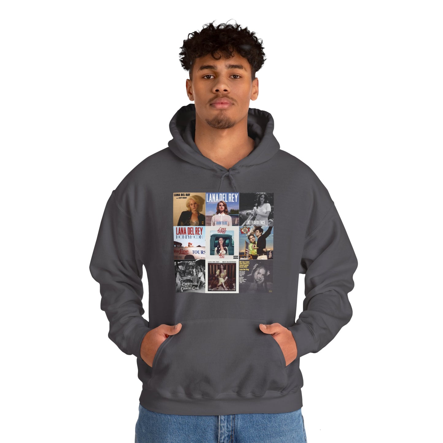 Lana Del Rey Album Cover Collage Unisex Heavy Blend Hooded Sweatshirt