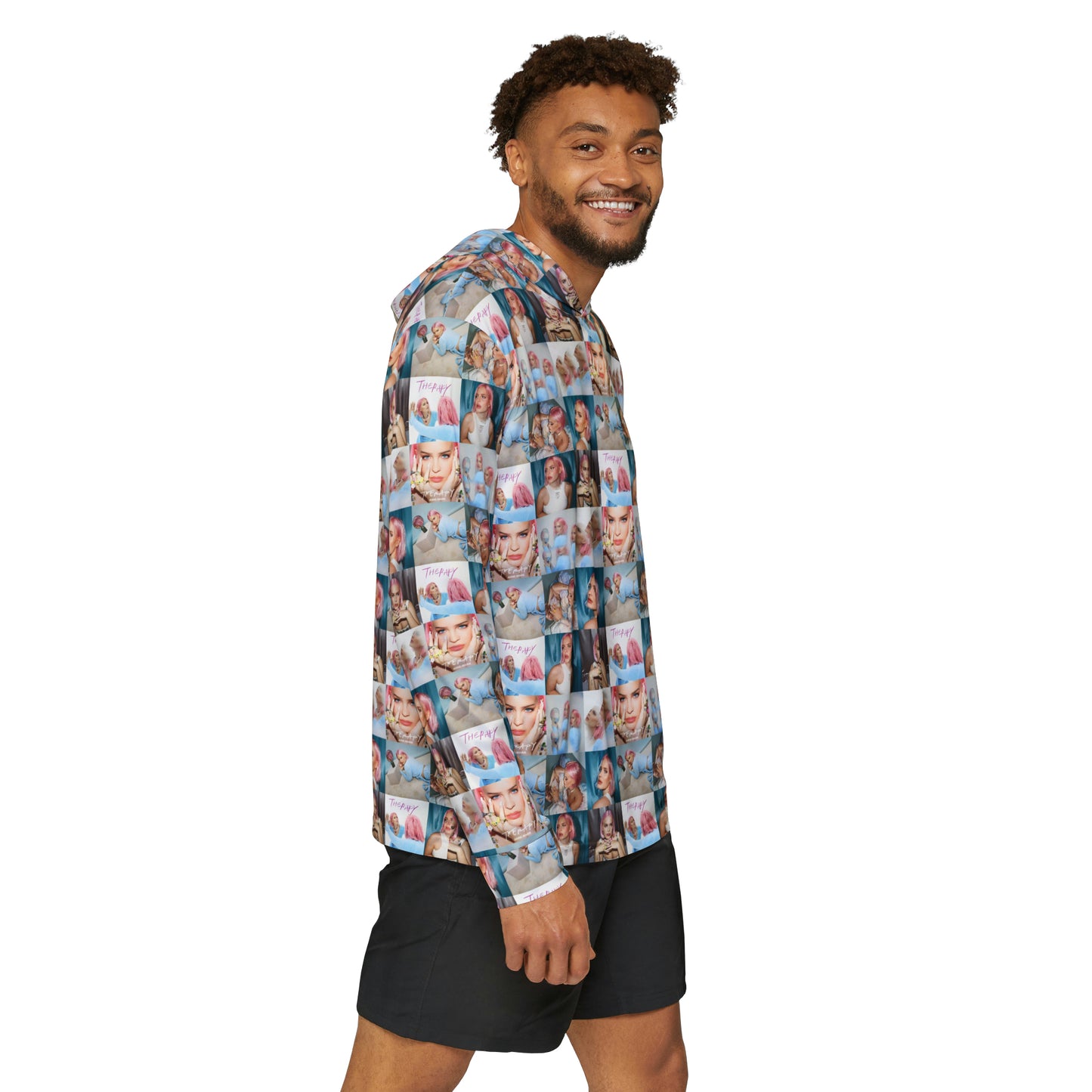 Anne Marie Therapy Mosaic Men's Sports Warmup Hoodie