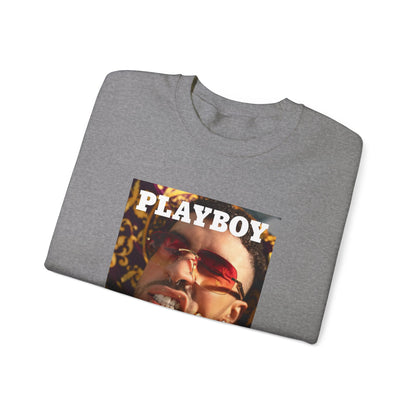 Bad Bunny Playboy Cover Unisex Heavy Blend Crewneck Sweatshirt