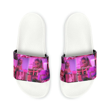 Ariana Grande 7 Rings Collage Youth Slide Sandals