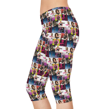 Miley Cyrus Album Cover Collage Women's Capri Leggings