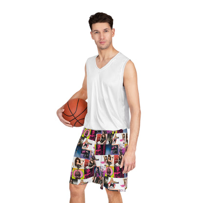 Miley Cyrus Album Cover Collage Basketball Shorts