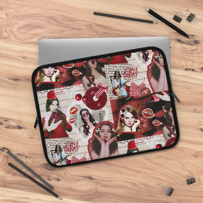 Lana Del Rey Cherry Coke Collage Laptop Sleeve