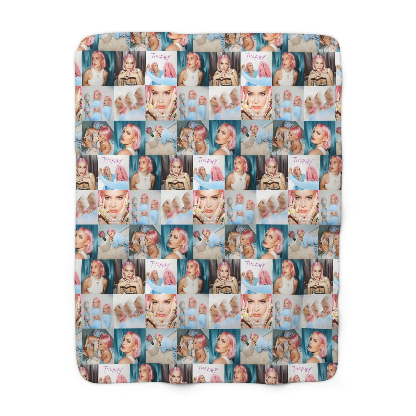 Anne Marie Therapy Mosaic Sherpa Fleece Blanket