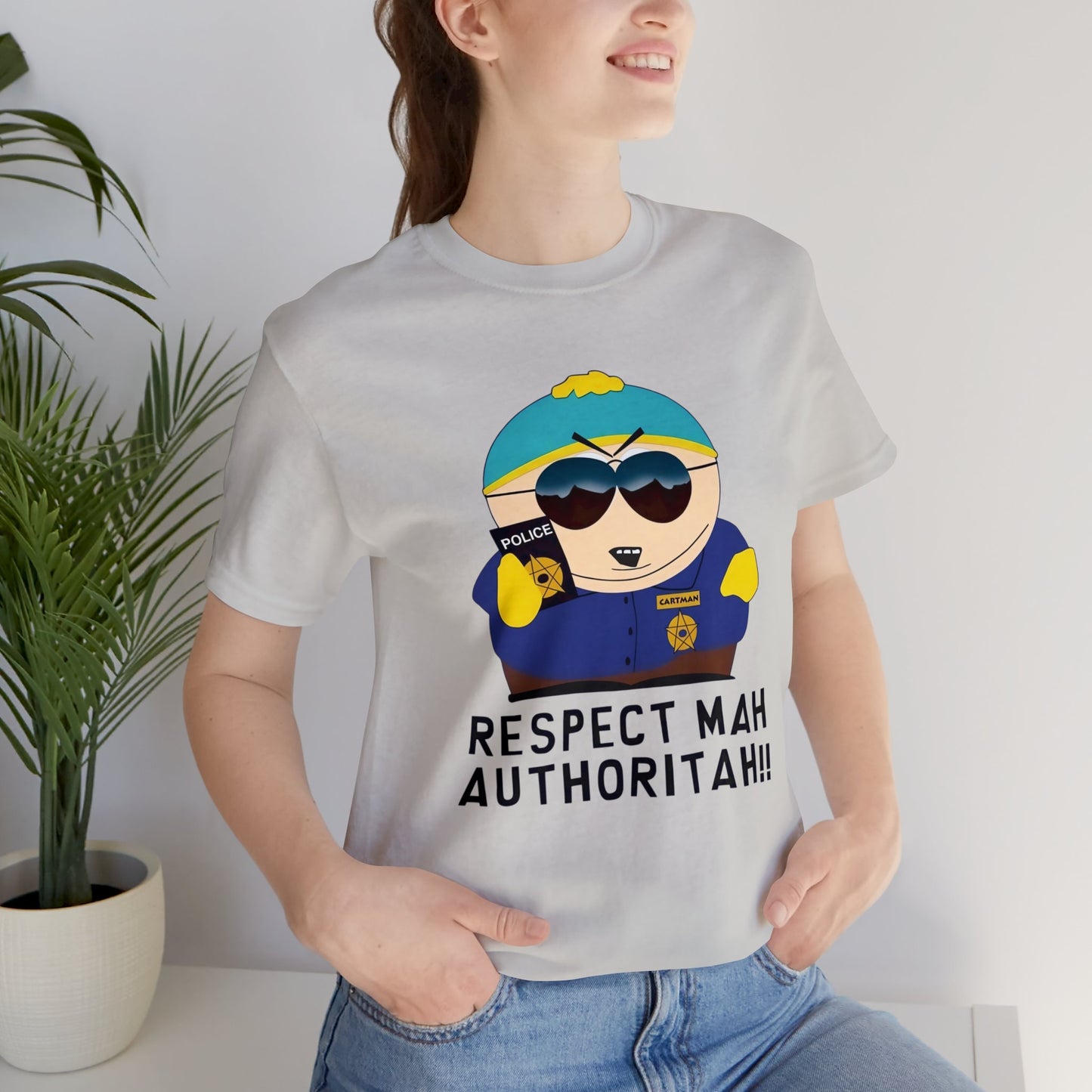 South Park Cartman Respect Mah Autheritah! Unisex Jersey Short Sleeve Tee