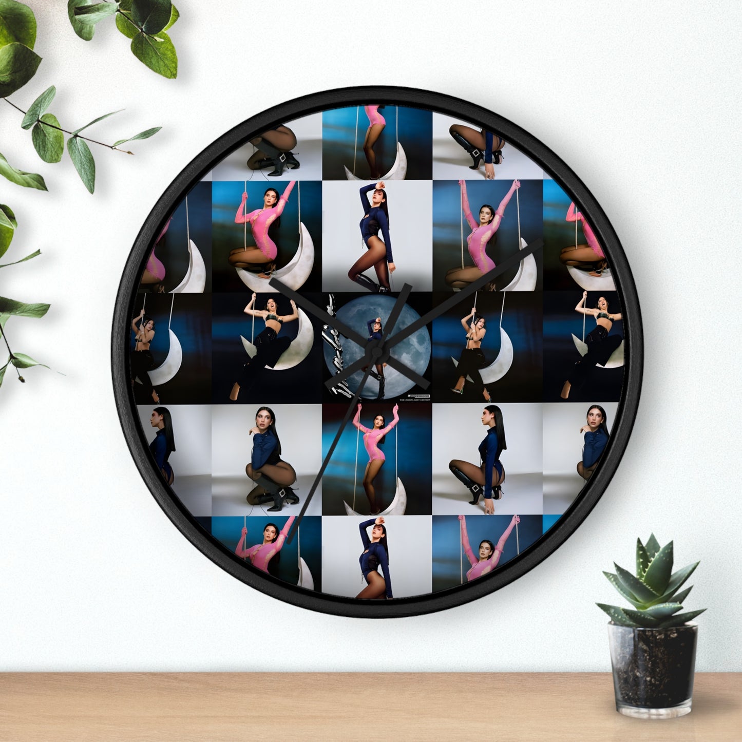 Dua Lipa Future Nostalgia Moonlight Mosaic Wall Clock