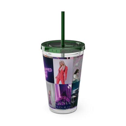 Ava Max Belladonna Photo Collage Sunsplash Tumbler with Straw