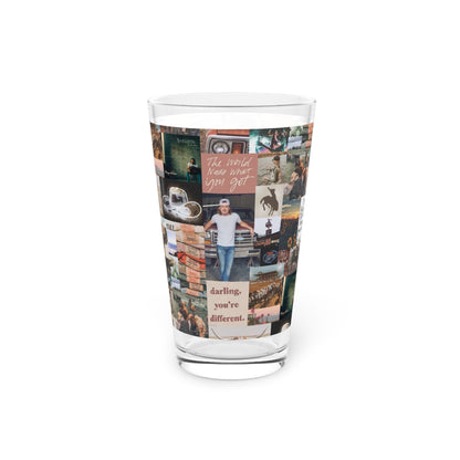 Morgan Wallen Darling You're Different Collage Pint Glass