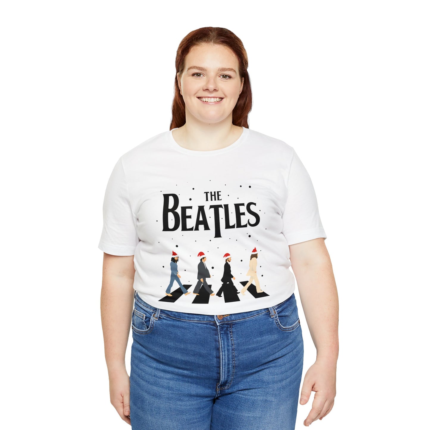 The Beatles Abbey Road Santas Unisex Jersey Short Sleeve Tee Shirt