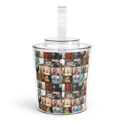 Sabrina Carpenter Album Cover Collage Ice Bucket with Tongs