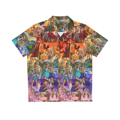 Taylor Swift Rainbow Photo Collage Men's Hawaiian Shirt