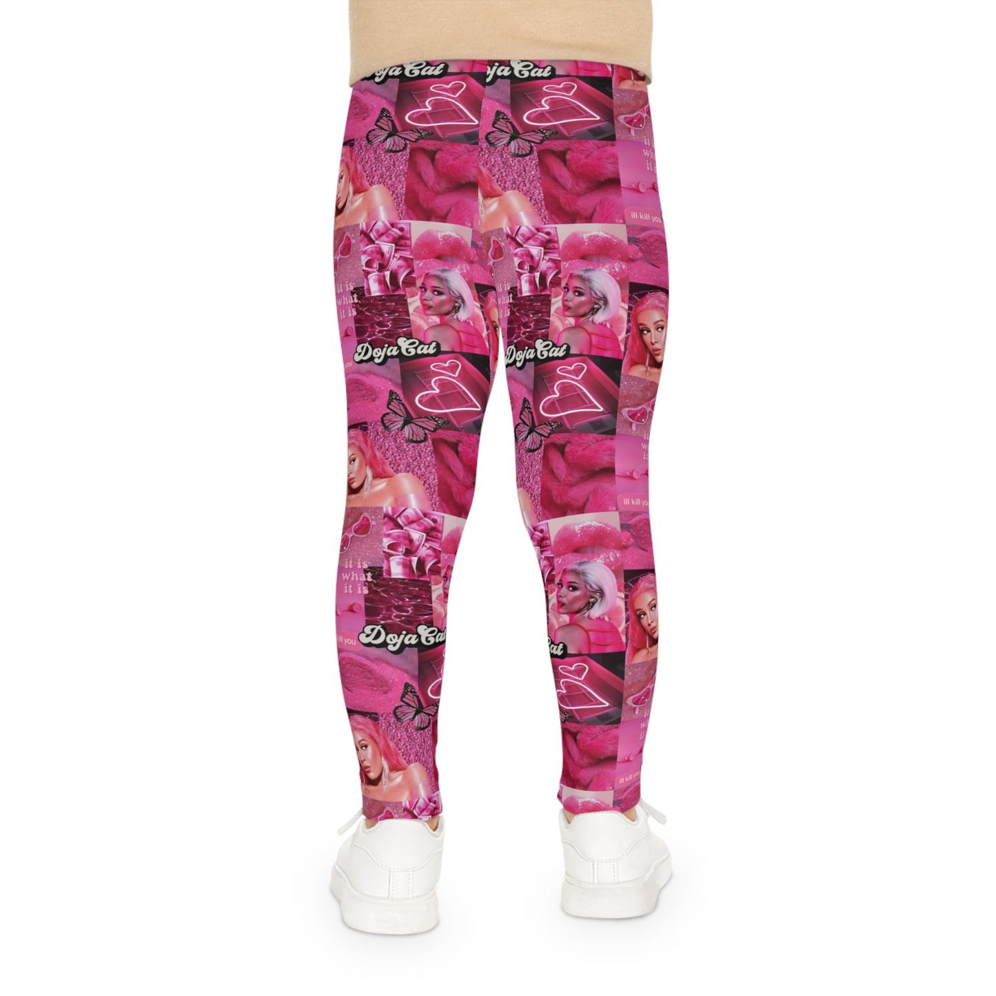 Doja Cat Pink Vibes Collage Kids Leggings