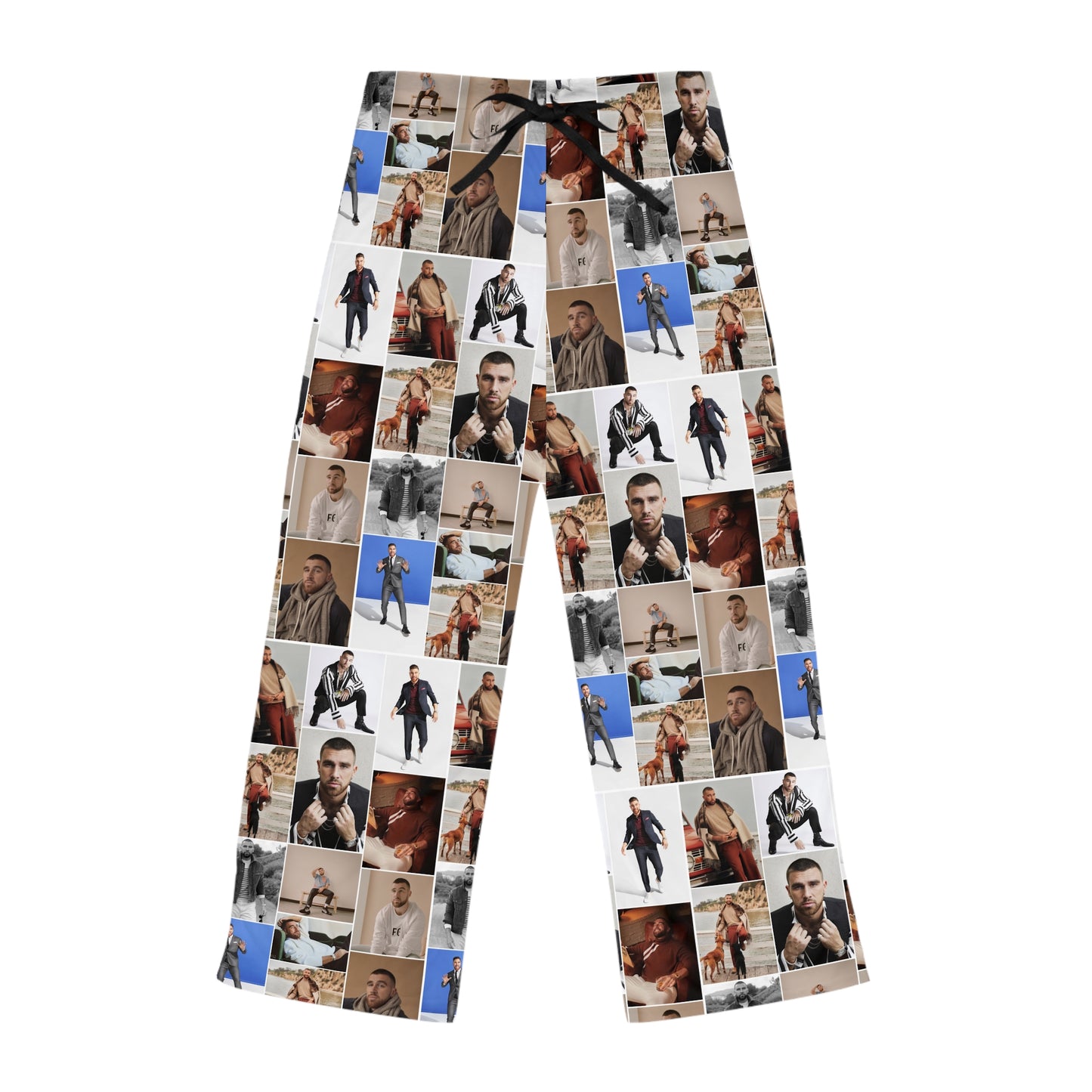 Travis Kelce Portrait Photo Mosaic Women's Pajama Pants