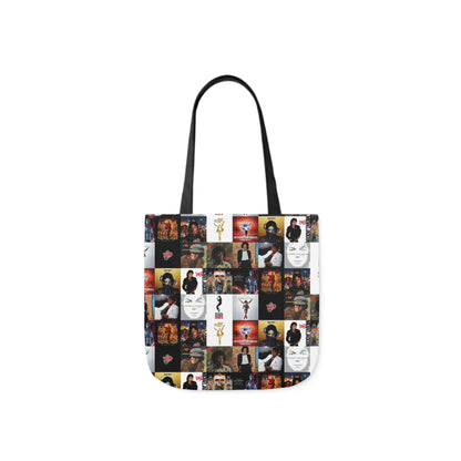 Michael Jackson Album Cover Collage Polyester Canvas Tote Bag