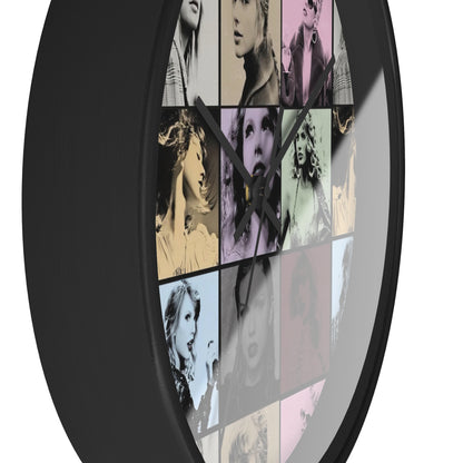 Taylor Swift Eras Collage Round Wall Clock