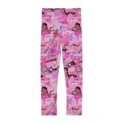 Ariana Grande Purple Vibes Collage Kids Leggings