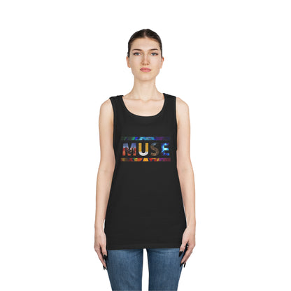 Muse Album Art Letters Unisex Heavy Cotton Tank Top