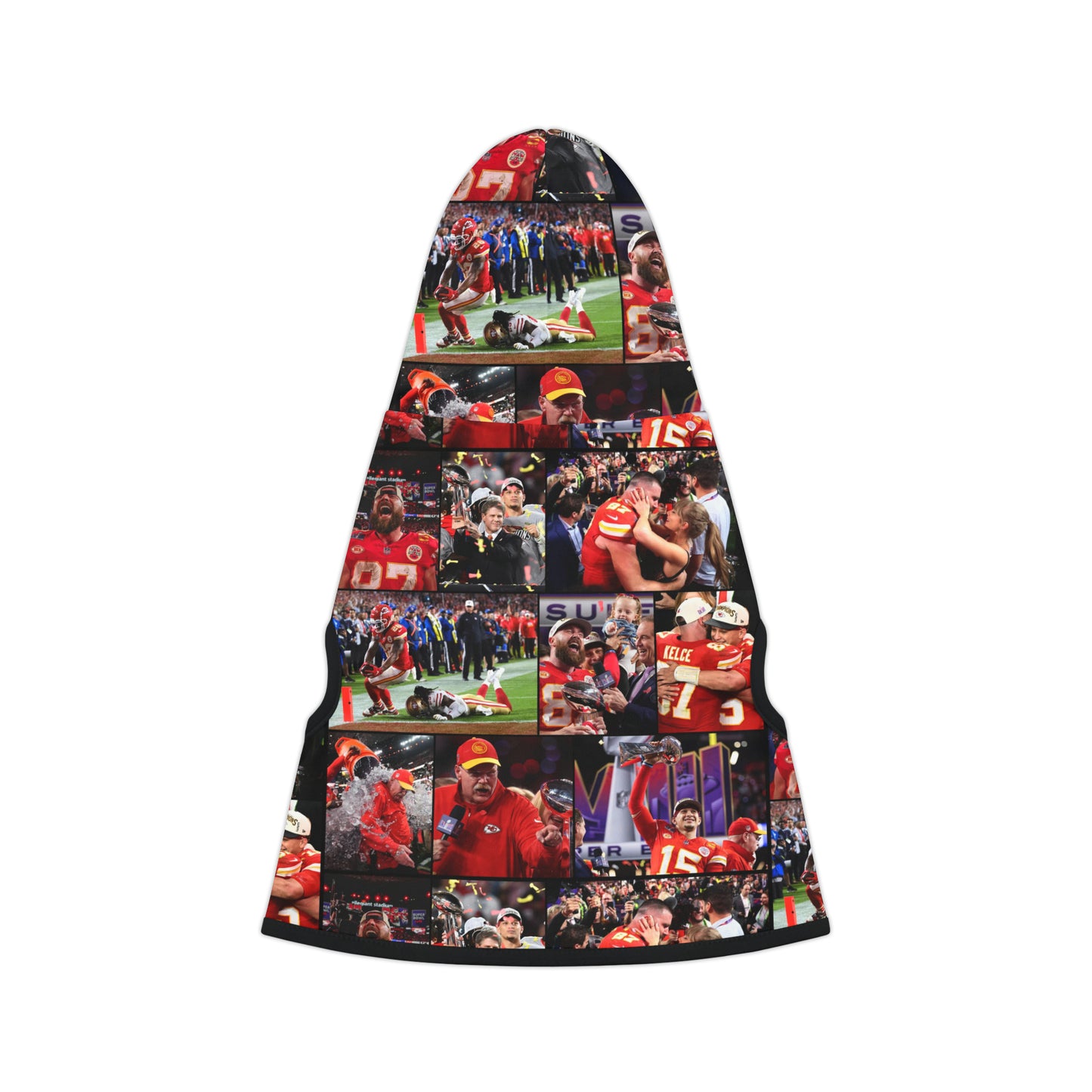 Kansas City Chiefs Superbowl LVIII Championship Victory Collage Pet Hoodie