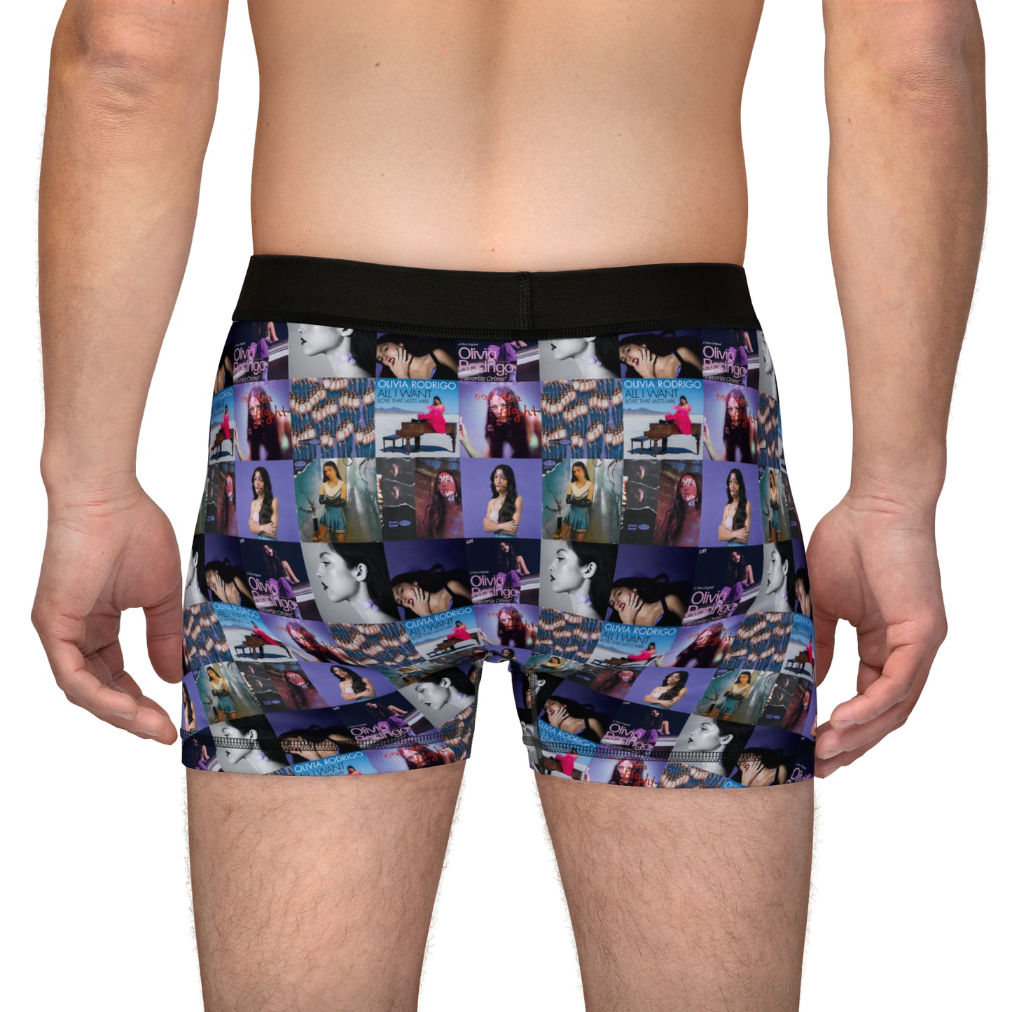 Olivia Rodrigo Album Art Collage Men's Boxers