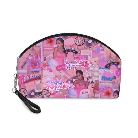 Ariana Grande Purple Vibes Collage Makeup Bag
