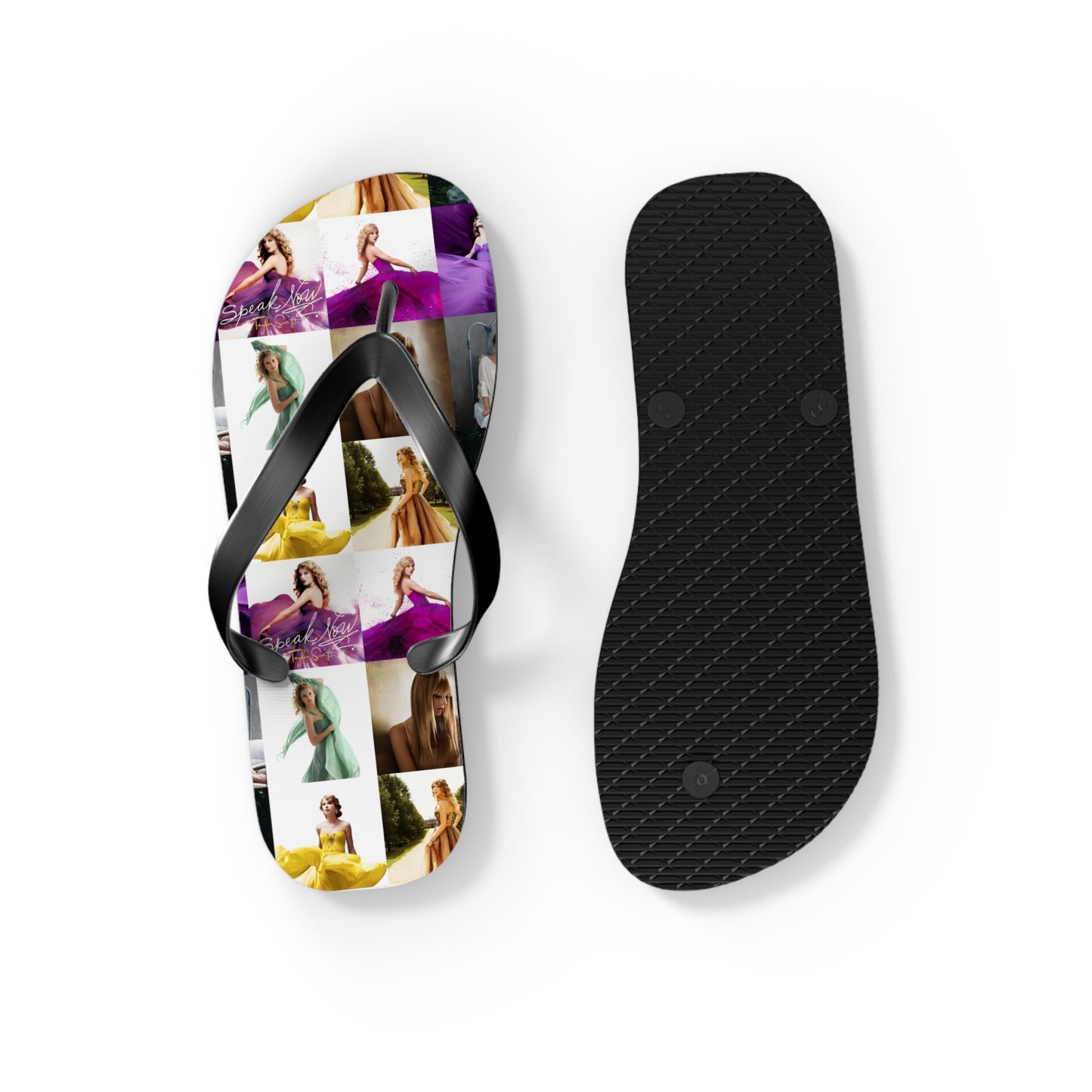 Taylor Swift Speak Now Mosaic Flip Flops