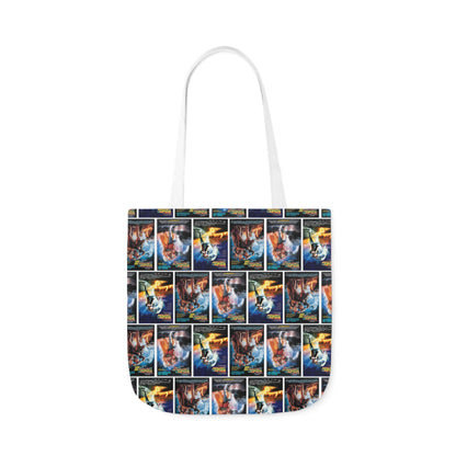 Back To The Future Movie Posters Collage Polyester Canvas Tote Bag