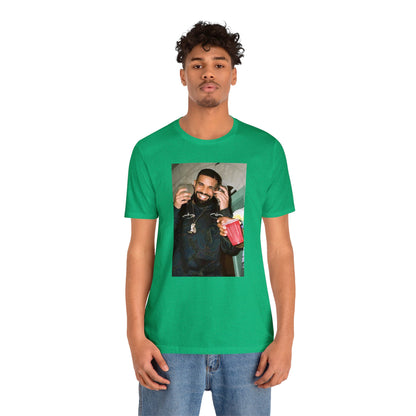 Drake Happy And Drinking Unisex Jersey Short Sleeve Tee Shirt