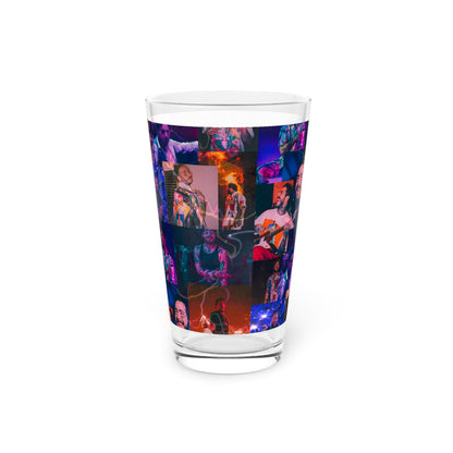 Post Malone Lightning Photo Collage Pint Glass