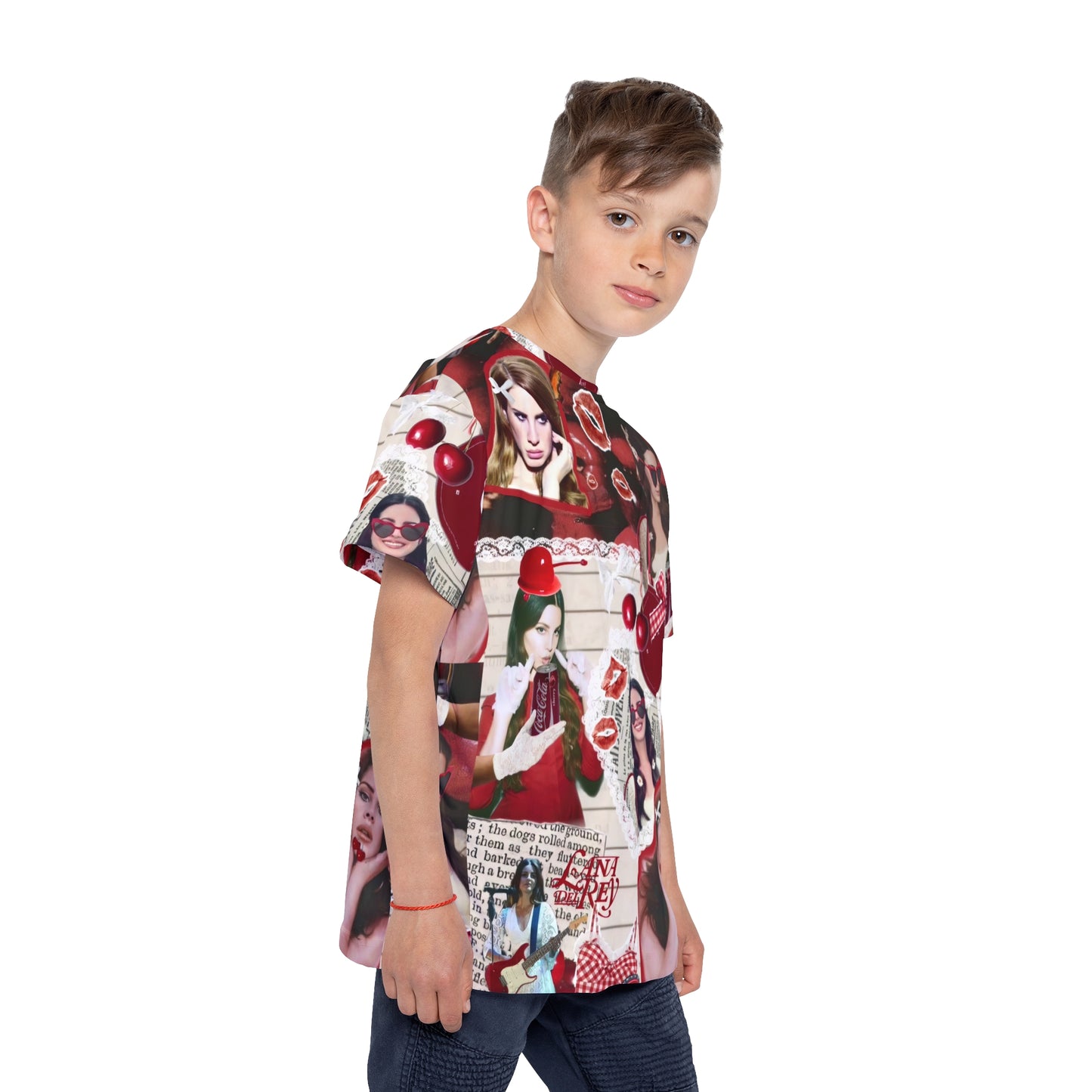 Lana Del Rey Cherry Coke Collage Kids Sports Jersey