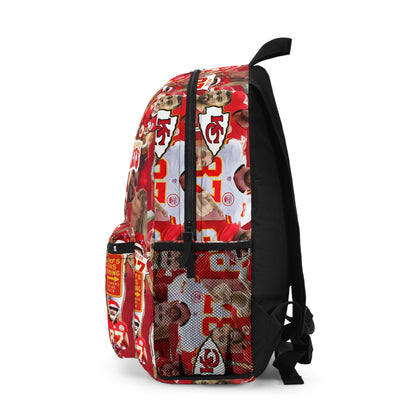 Travis Kelce Chiefs Red Collage Backpack