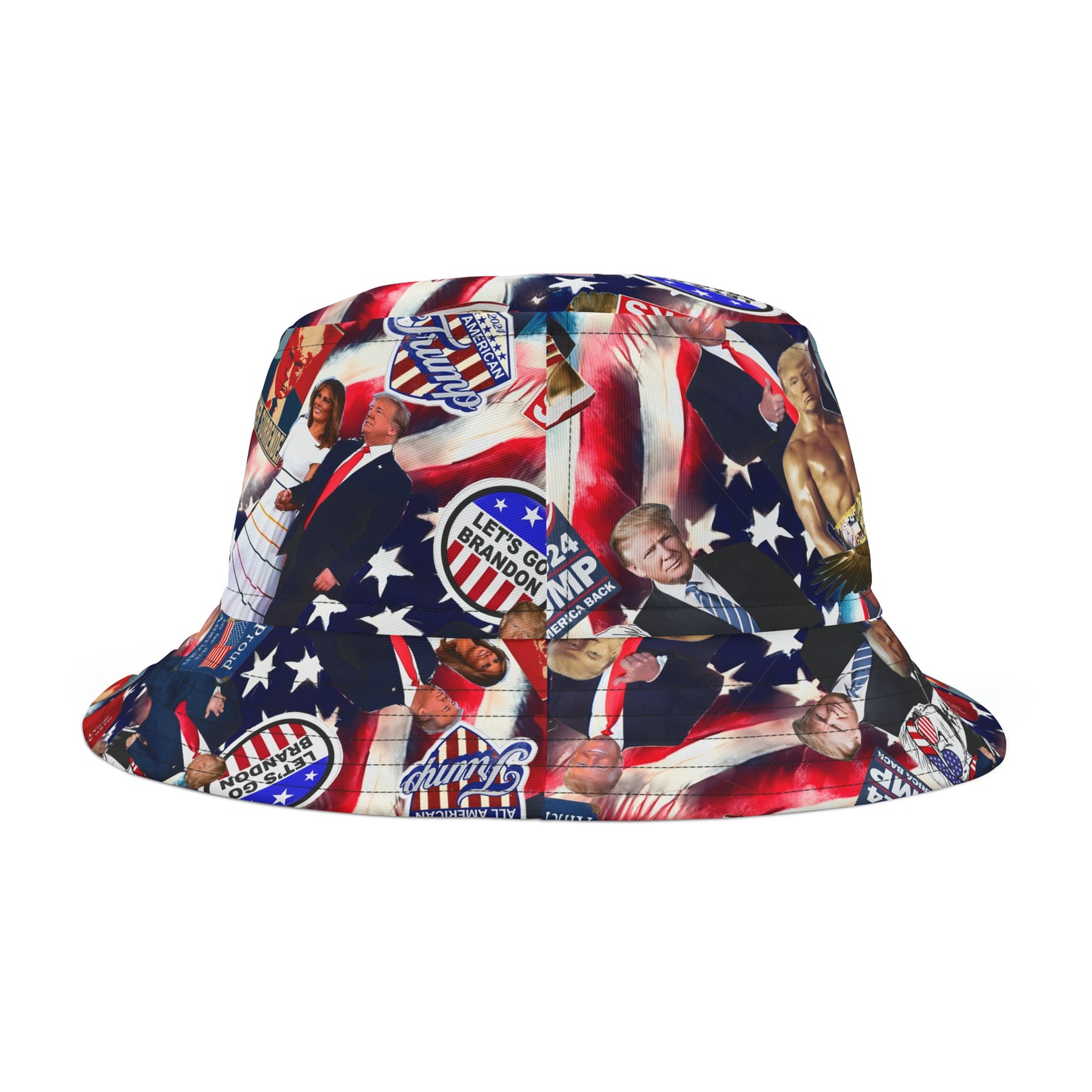 Donald Trump 2024 MAGA Montage Bucket Hat