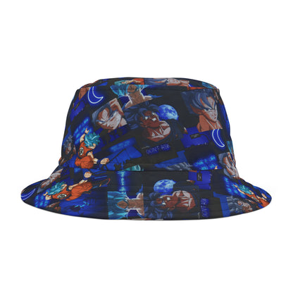 Dragon Ball Z Saiyan Moonlight Collage Bucket Hat