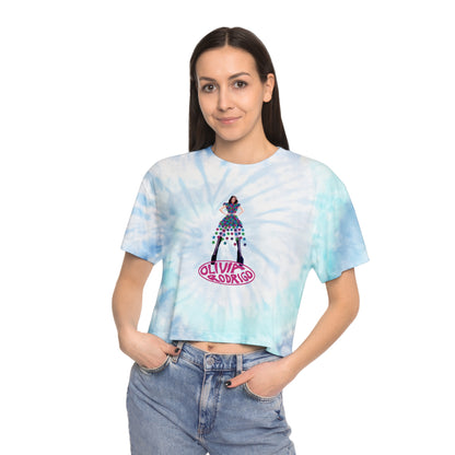 Olivia Rodrigo Hits Magazine Cover Women's Tie-Dye Crop Tee