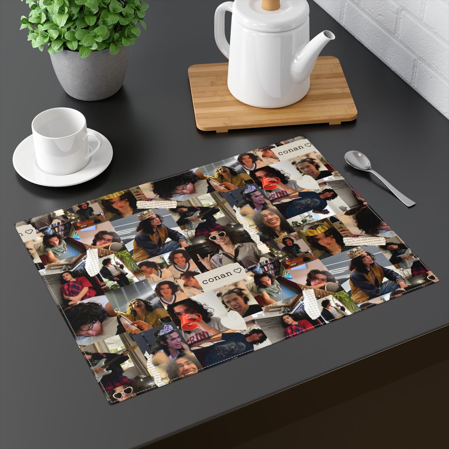 Conan Grey Being Cute Photo Collage Placemat