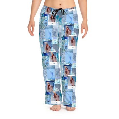 Olivia Rodrigo Light Blue Aesthetic Collage Women's Pajama Pants