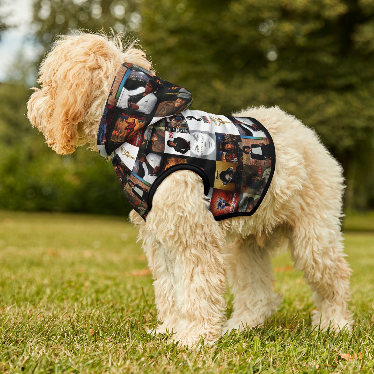 Michael Jackson Album Cover Collage Pet Hoodie