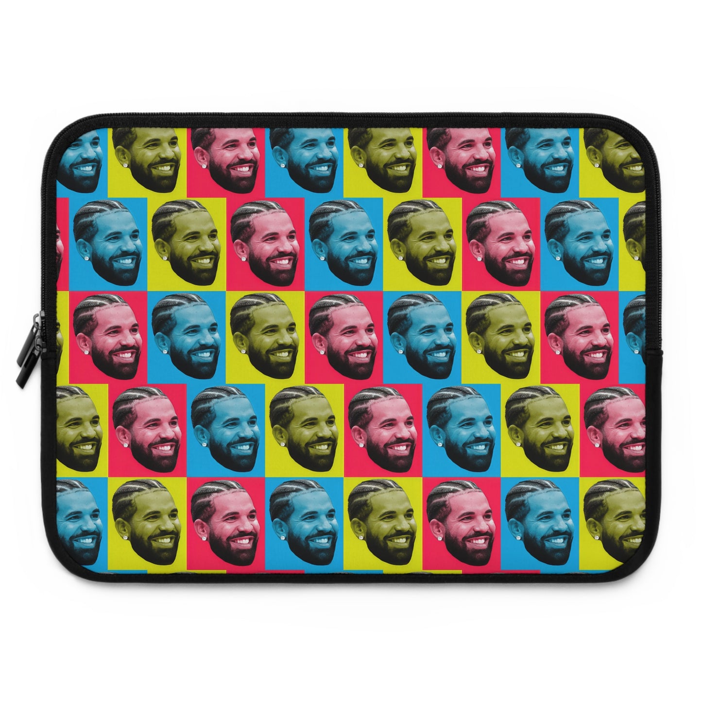 Drake Colored Checker Faces Laptop Sleeve