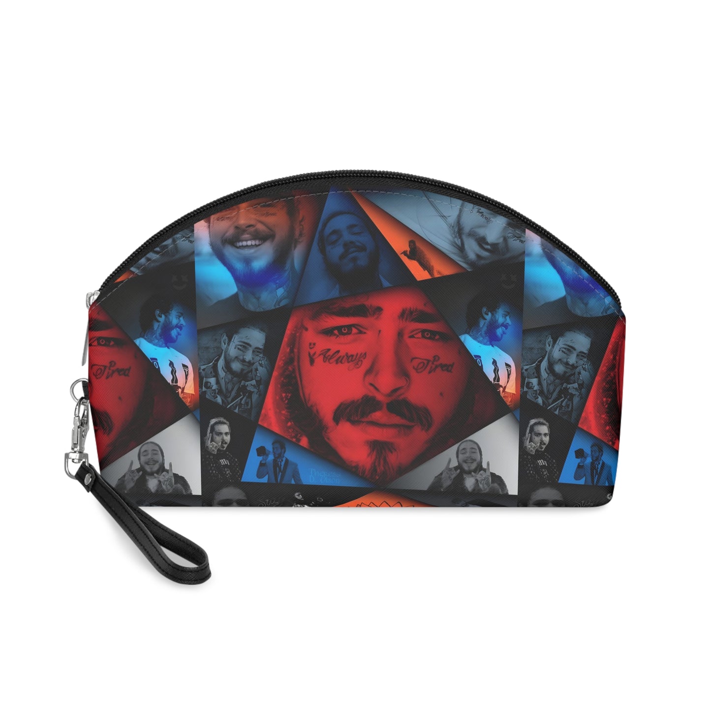 Post Malone Crystal Portaits Collage Makeup Bag